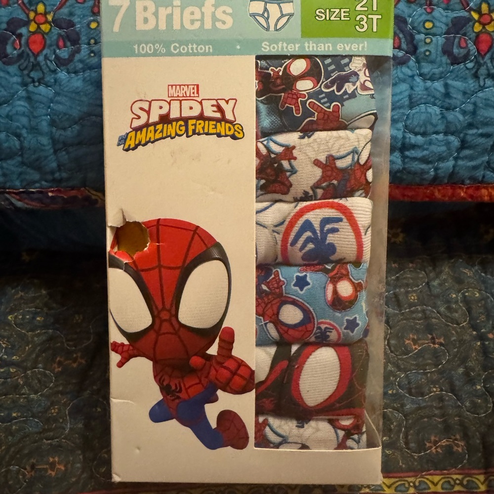 Marvel Spidey Amazing Friends Boys' Briefs - Red, Blue, Black